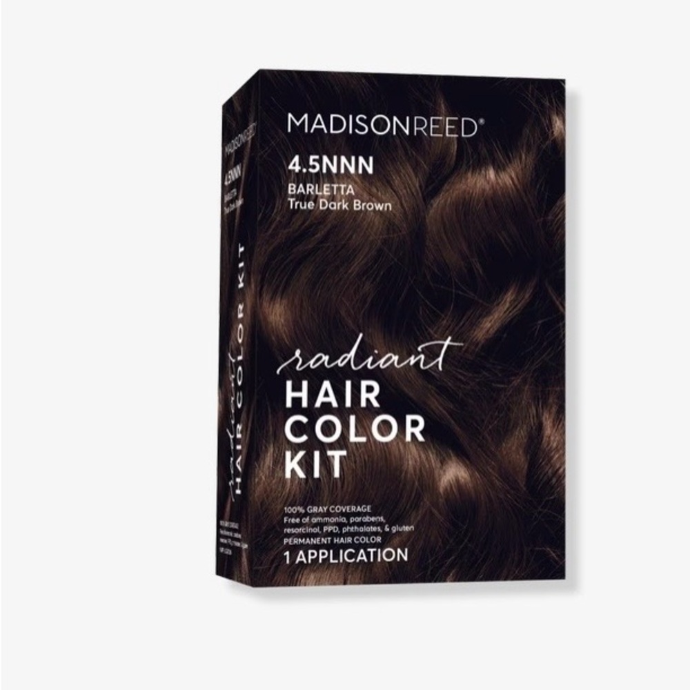 Brand new never opened Barletta Brown Madison Reed hair dye kit